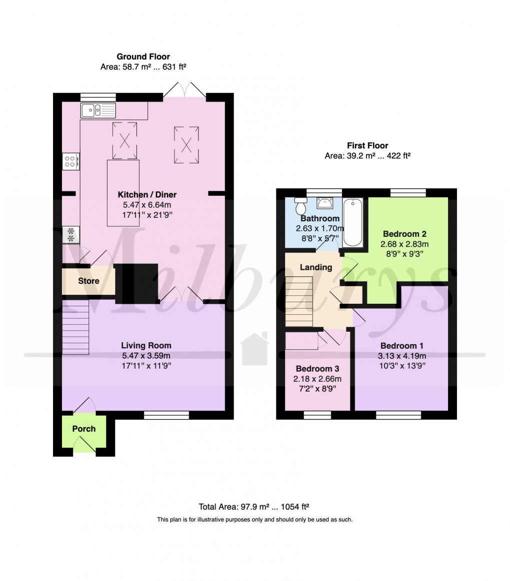 Floorplan for Piper Road, Yate, South Gloucestershire